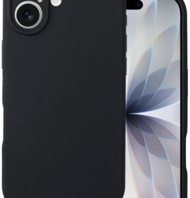 TopQ Zadní kryt Silicone Lite pro iPhone 17 black