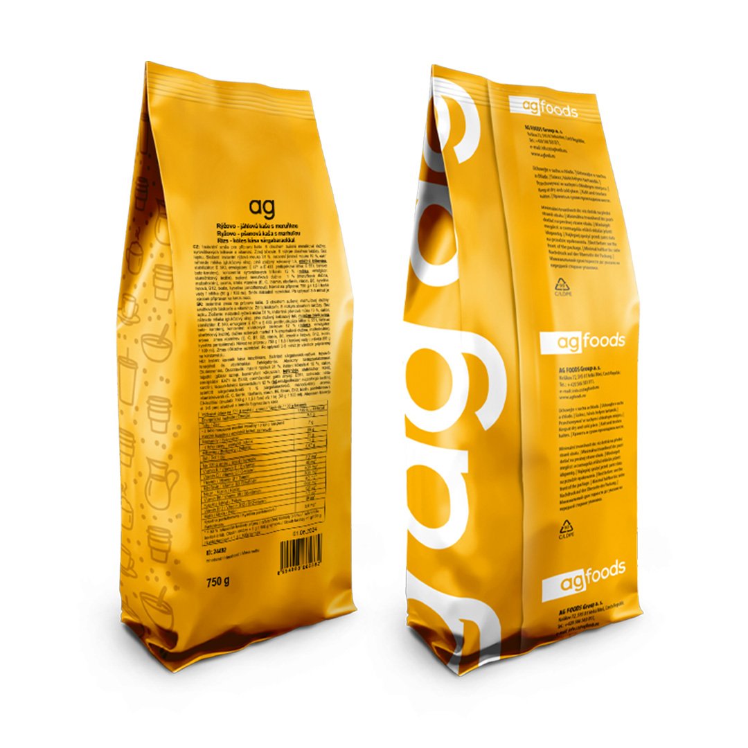 AG Rýžovo - jáhlová kaše s meruňkou 750g