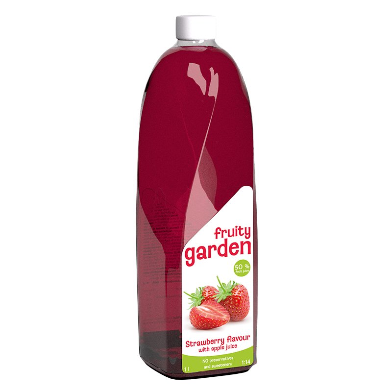Fruity Garden s příchutí Jahoda 1 l