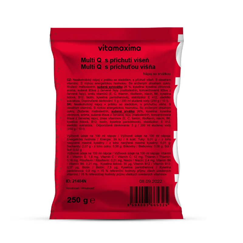 VITAMAXIMA Multi Q s příchutí višeň 250g