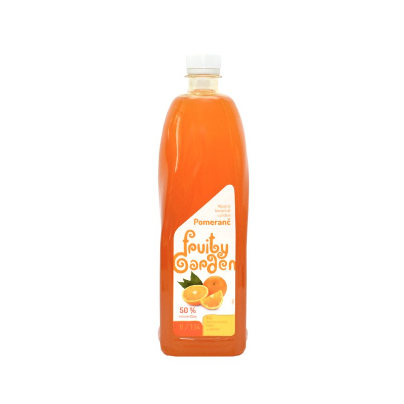 Fruity Garden s příchutí Pomeranč 1 l