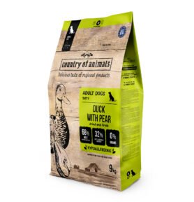 Country of Animals - Psí granule kachní s hruškami 9 kg