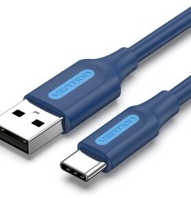 Vention USB 2.0 to USB-C 3A Cable 1M Deep Blue