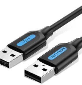 Vention USB 2.0 Male to USB Male Cable 0.5m Black PVC Type