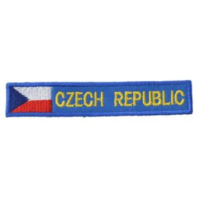 NAVYS nášivka CZECH REPUBLIC S VLAJKOU - MODRÁ
