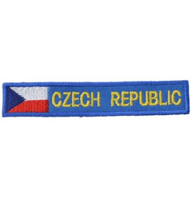 NAVYS nášivka CZECH REPUBLIC S VLAJKOU - MODRÁ