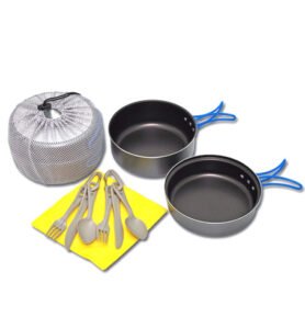 ALB nádobí ALPAMAYO dvoudílné teflon + 2ks příbor