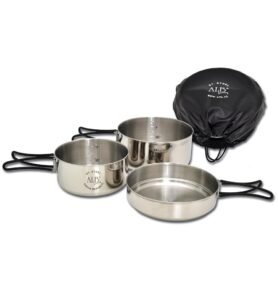ALB nádobí MAKALU třídílné nerez s obalem