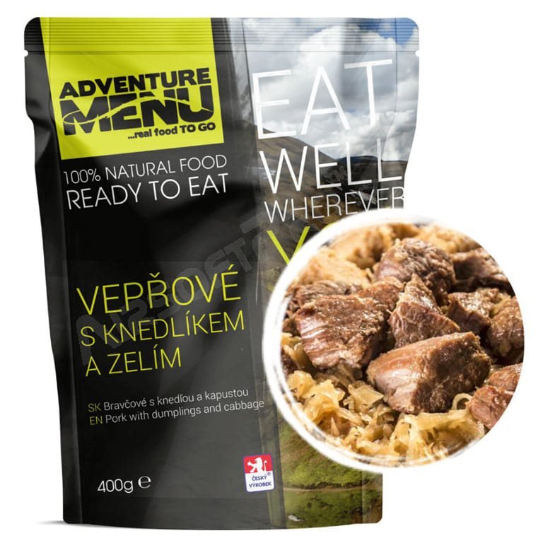 ADVENTURE MENU vepřové s knedlíkem a zelím - ADM sterilizované hotové jídlo