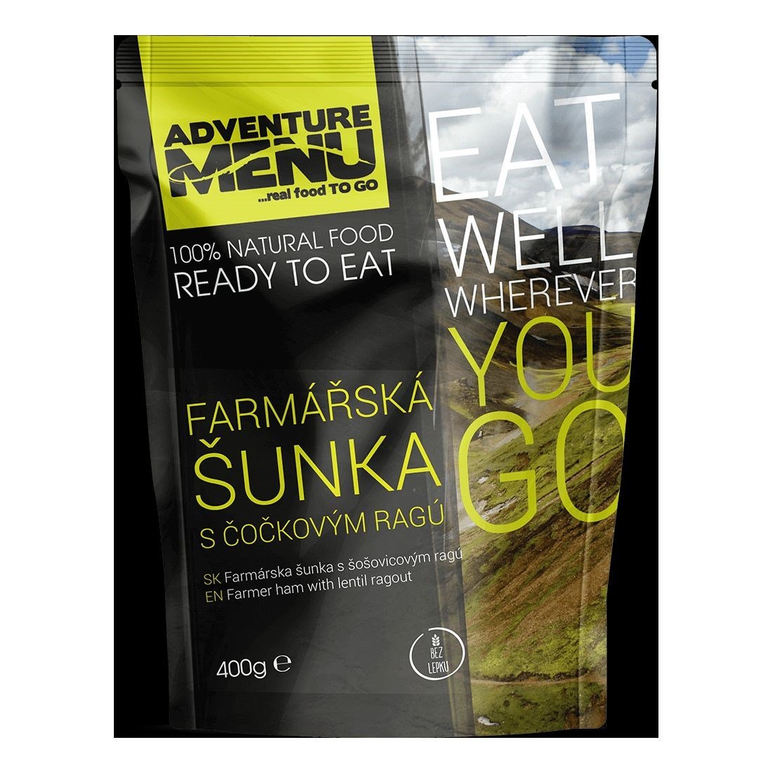 ADVENTURE MENU farmářská šunka s čočkovým ragú - ADM sterilizované hotové jídlo