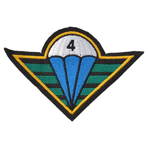 Nášivka 4.výsadková BRIGÁDA - BAREVNÁ vyšívaná