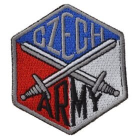 NAVYS nášivka CZECH ARMY s překříženými meči - BAREVNÁ