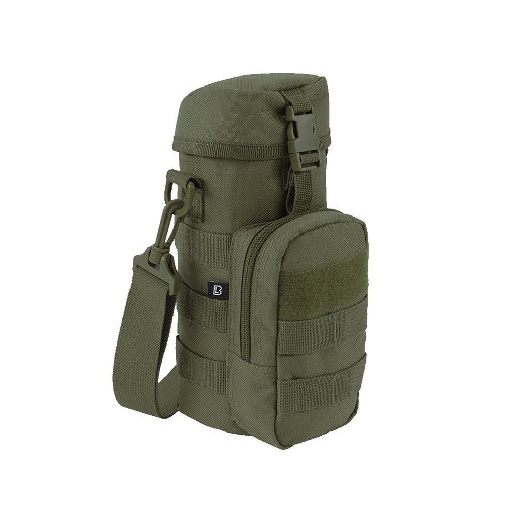 BRANDIT pouzdro na láhev 0,5-1 l s popruhem MOLLE ZELENÉ