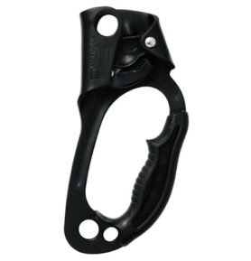 Blokant lanový s rukojetí Petzl ASCENSION pravý ČERNÝ