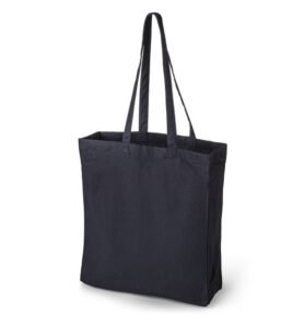 Bavlněná taška 18l ČERNÁ dl. ručky 140g sklad 10cm