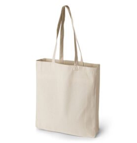 Bavlněná taška 18l KRÉMOVÁ dl. ručky 140g sklad 10cm