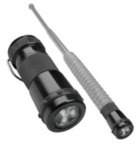 ESP svítilna k telesk. obušku dlouhá 3 LED/6 ks baterií ČERNÁ