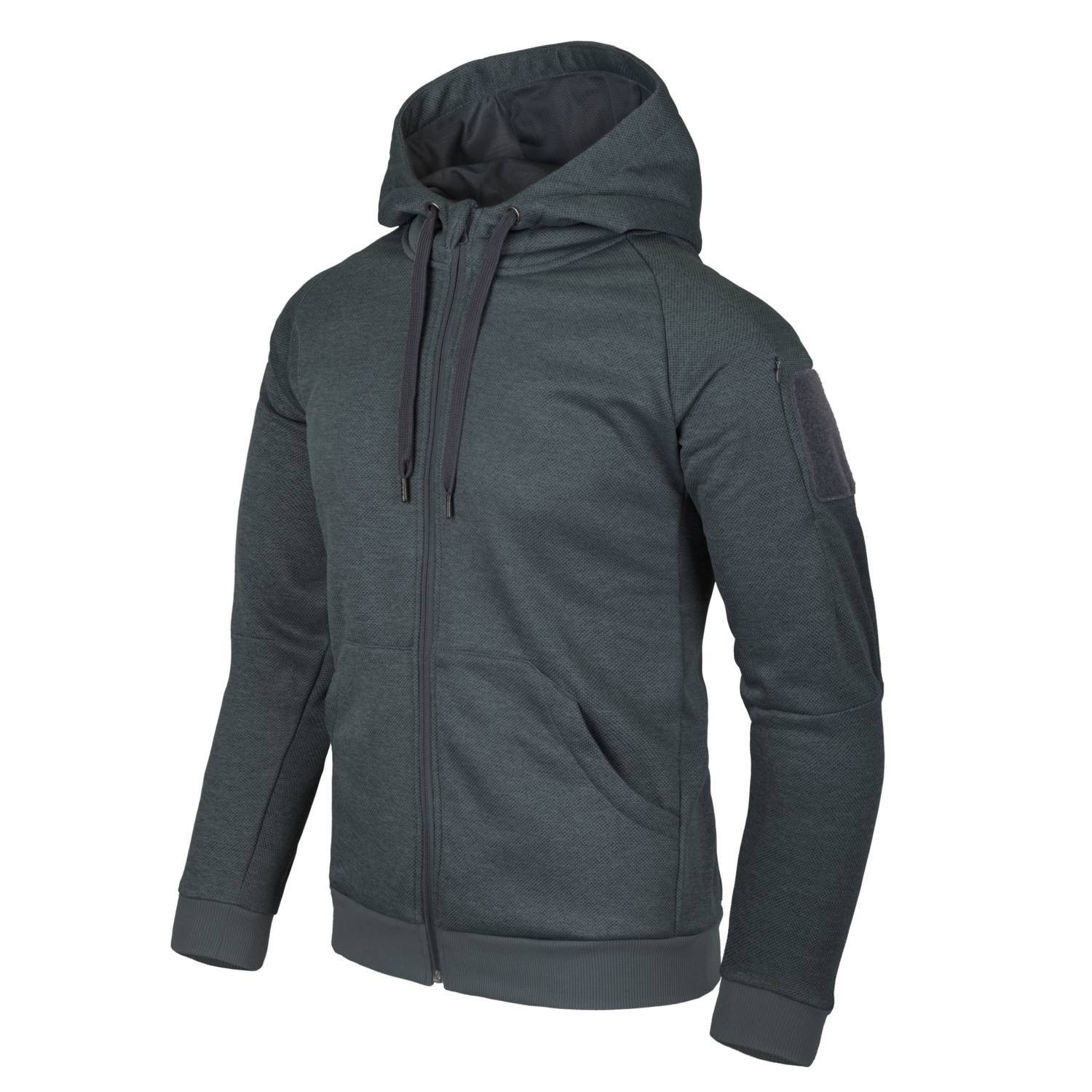 Mikina URBAN TACTICAL HOODIE ČERNO/ŠEDÁ MELANŽ vel. L