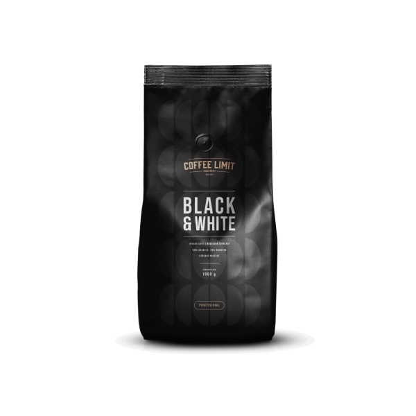 BLACK & WHITE zrnková káva 1 kg
