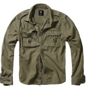 Košile styl VINTAGE dlouhý rukáv ZELENÁ vel. 6XL