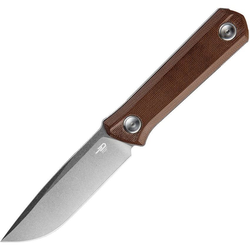 BESTECH KNIVES nůž HEDRON s pevnou čepelí HNĚDÝ