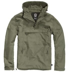 Bunda větrovka s kapucí WINDBREAKER ZELENÁ vel. S