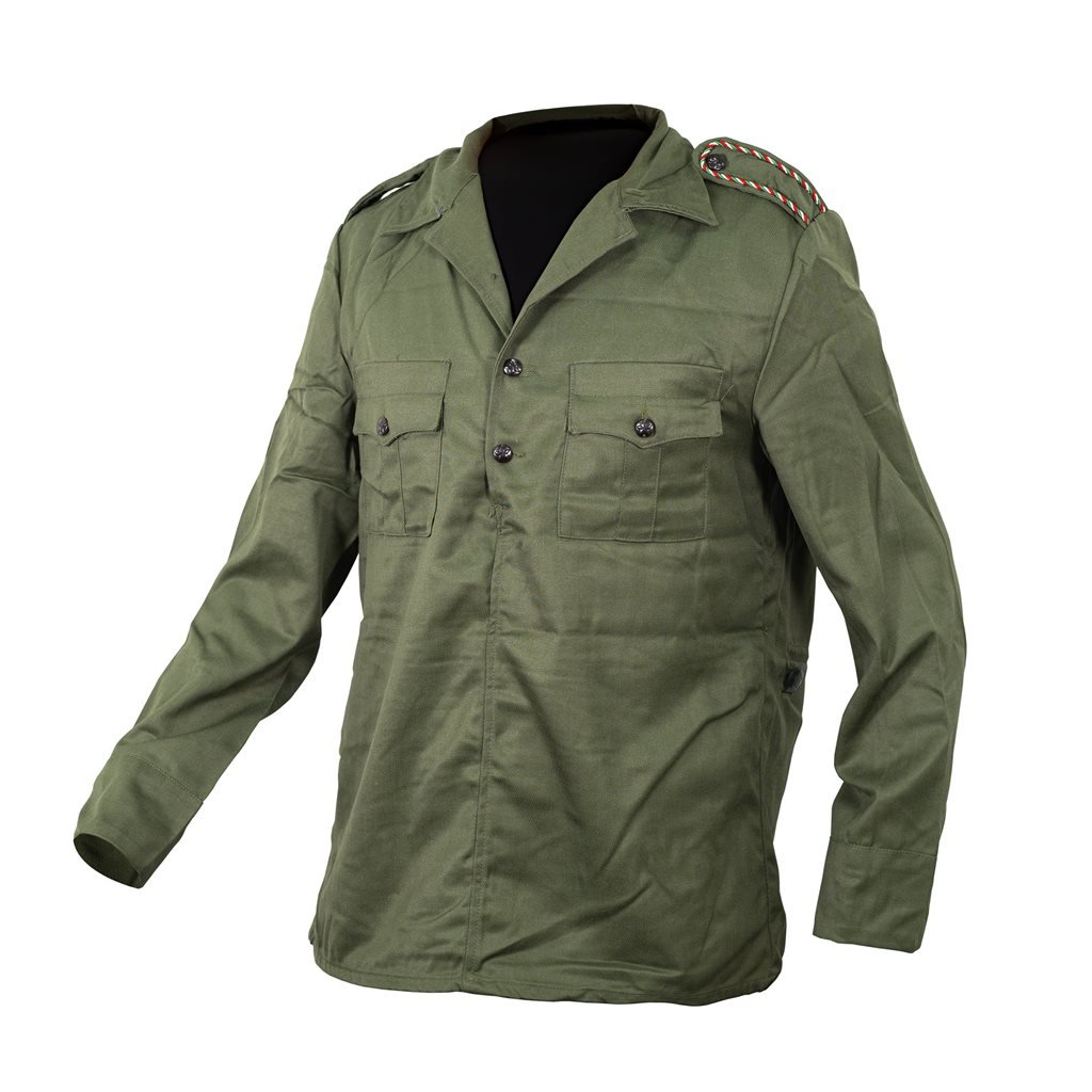 Blůza BULHARSKÁ 3 knoflíky trikolora ZELENÁ vel. 1B