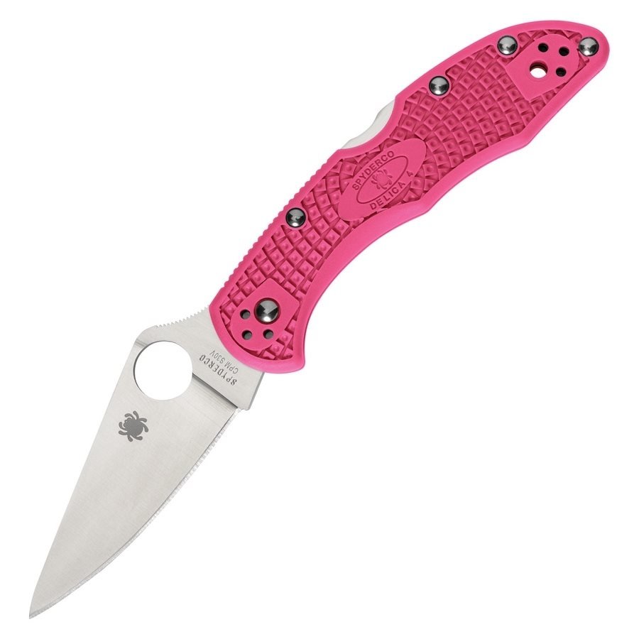 Spyderco nůž zavírací DELICA 4 FRN RŮŽOVÝ