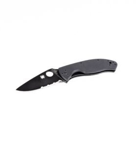 Nůž zavírací SPYDERCO TENACIOUS® kombi ČERNÝ