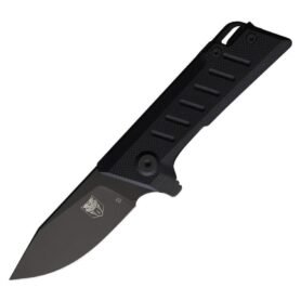 COBRATEC KNIVES nůž zavírací SMALL RIPTIDE hladké ostří ČERNÝ