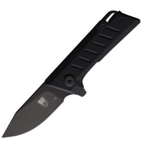 COBRATEC KNIVES nůž zavírací SMALL RIPTIDE hladké ostří ČERNÝ