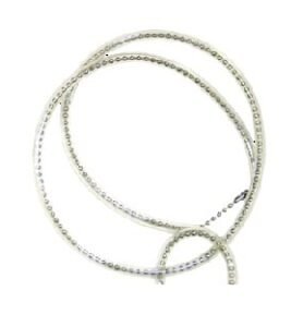 Návlek plastový na řetízek na identifikační známky PRŮHLEDNÝ