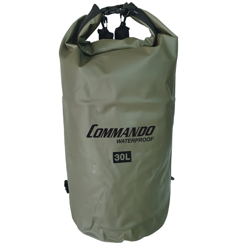 Commando vak voděodolný DRY BAG 30L Heavy Duty ZELENÝ