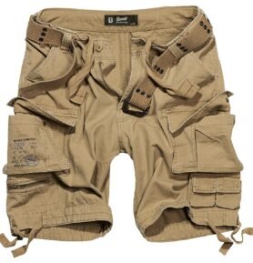 Kraťasy s opaskem SAVAGE vintage BÉŽOVÉ vel. 3XL