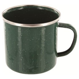 HIGHLANDER hrnek plechový smaltovaný 350 ml ZELENÝ
