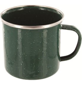 HIGHLANDER hrnek plechový smaltovaný 350 ml ZELENÝ