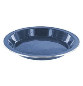 HIGHLANDER talíř plechový hluboký smaltovaný MODRÝ