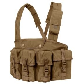 CONDOR OUTDOOR vesta taktická CHEST RIG 7 kapes COYOTE BROWN