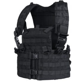 CONDOR OUTDOOR vesta taktická MOLLE CHEST SET ČERNÁ