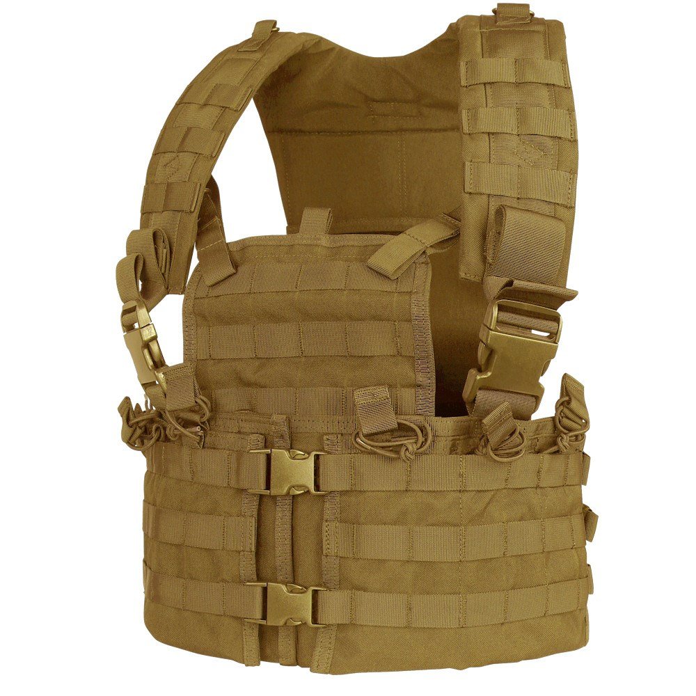 CONDOR OUTDOOR vesta taktická MOLLE CHEST SET COYOTE BROWN
