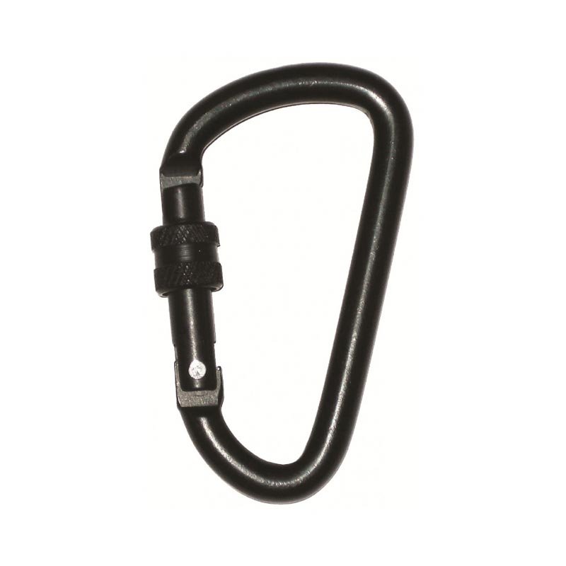 PRO-FORCE karabina se zámkem 2 kusy 75 mm ČERNÁ