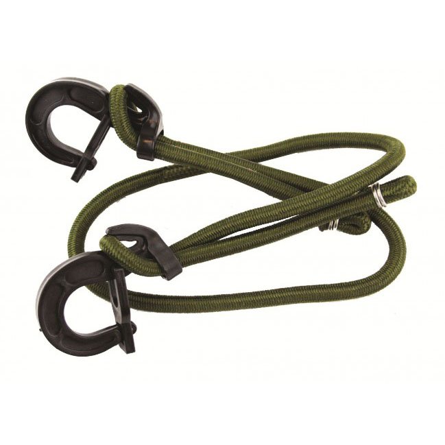 Gumicuk ø 8 mm x 100 cm plastové háky ZELENÝ