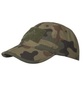 Helikon-Tex čepice baseball suchý zip FOLDING rip-stop PL WOODLAND