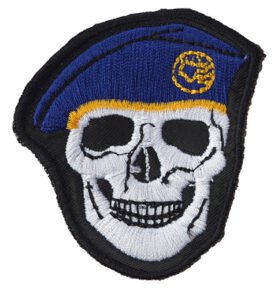 NAVYS nášivka LEBKA baret v barvě TMAVĚ MODRÉ