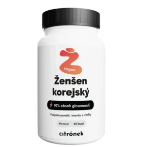 Citronek Ženšen Korejský 10% Ginsenosidů – 60 veganských kapslí | Paměť a vitalita