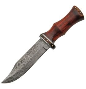 Nůž s pevnou čepelí DAMASCUS BOWIE dřevěná rukojeť