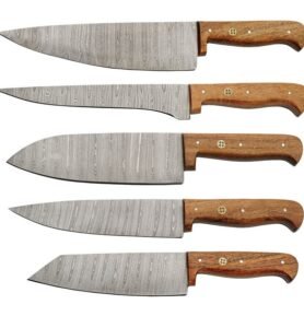 Nože kuchyňské MOSAIC sada 5 kusů DAMAŠKOVÁ ocel