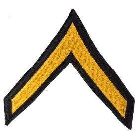 NAVYS nášivka US hodnost PRIVATE - ZLATÁ