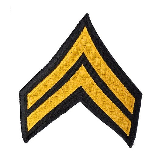 NAVYS nášivka US hodnost CORPORAL - ZLATÁ