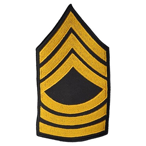 NAVYS nášivka US hodnost MASTER SERGEANT - ZLATÁ